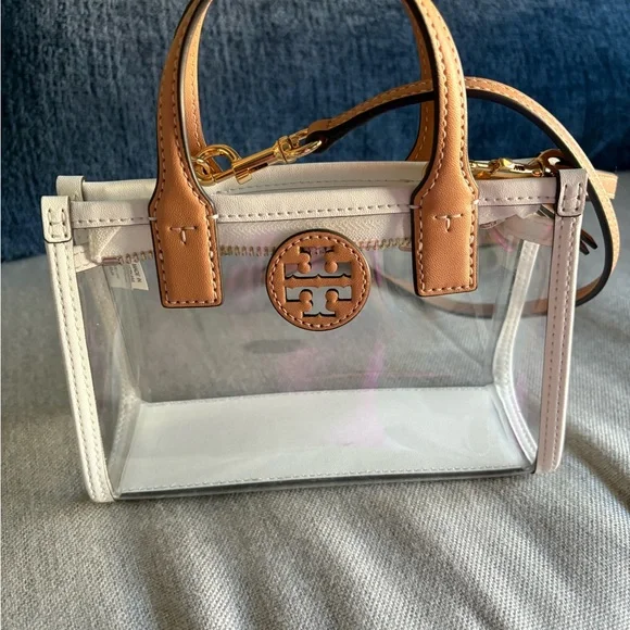 Tory Burch Clear Ella Mini Tote - Picture 1 of 4